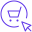 A shopping cart icon