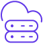 A cloud data-base icon