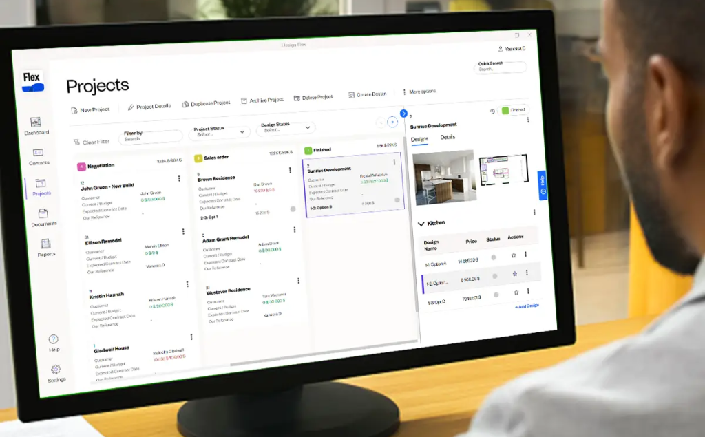 Design Flex Projects software