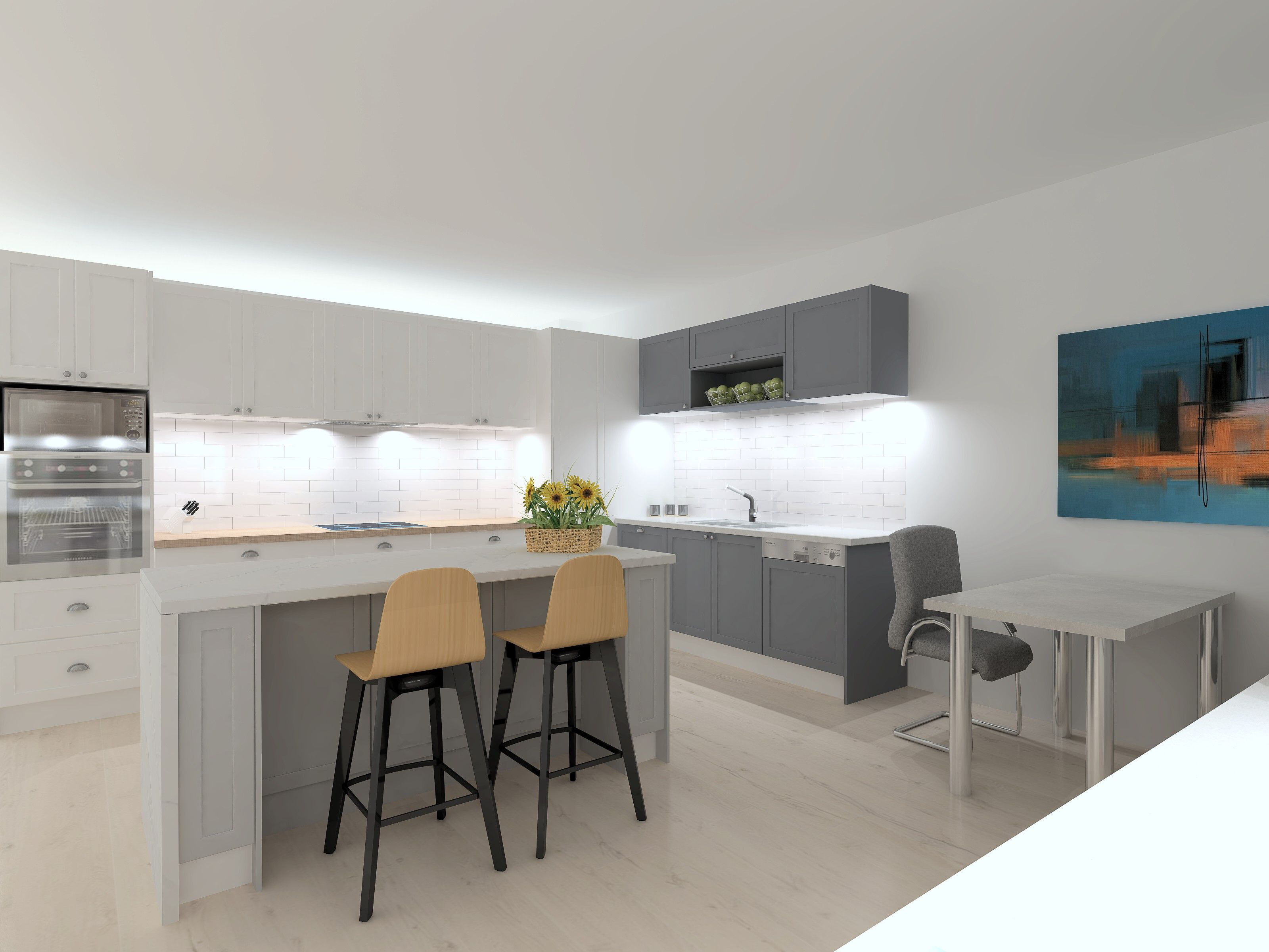 Kitchen Shack kitchen rendering